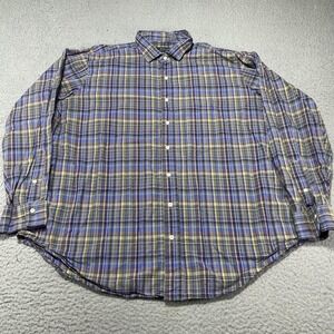 Polo‎ Ralph Lauren Shirt Mens 2XB Big Multicolor Plaid Button Down Long Sleeve